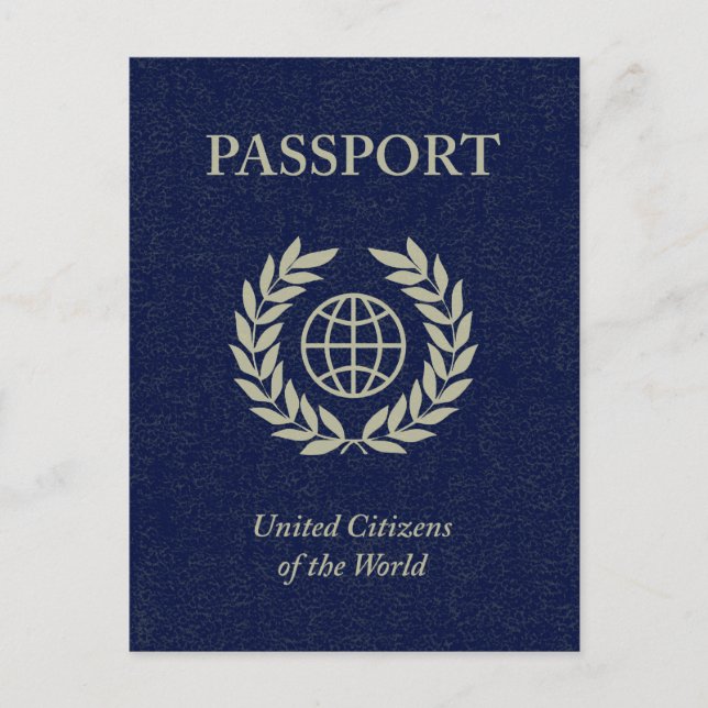 Carte Postale passeport maritime (Devant)