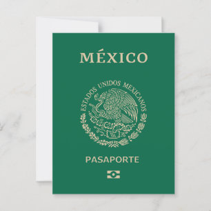 Carte Postale passeport mexicain