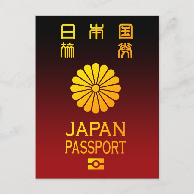 Carte Postale Passeport Nippon (Devant)