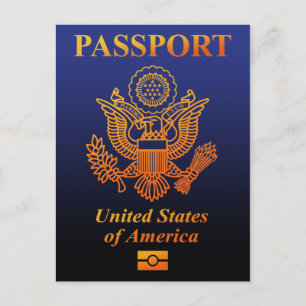 CARTE POSTALE PASSEPORT(USA)