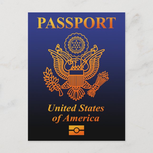 CARTE POSTALE PASSEPORT(USA) (Devant)