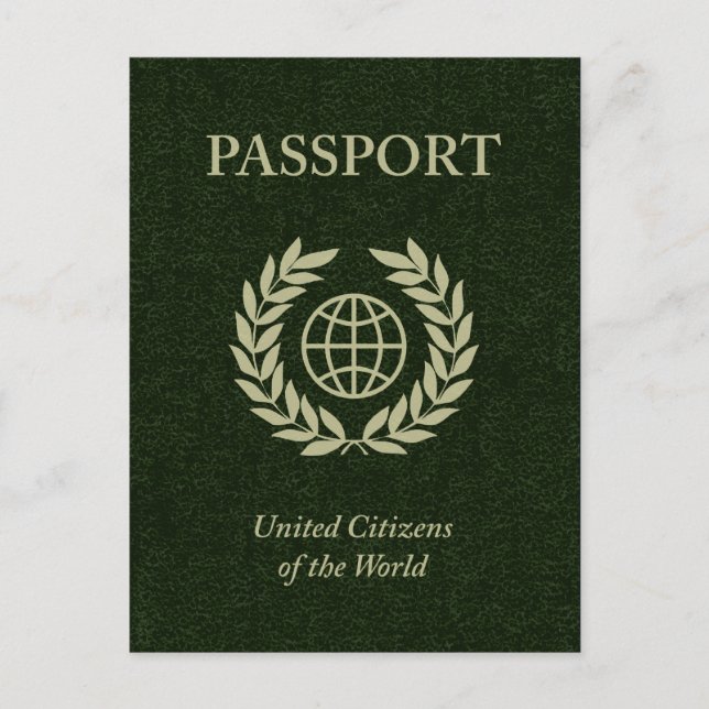 Carte Postale passeport vert (Devant)