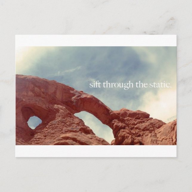 Carte Postale passer à travers la statique (Devant)