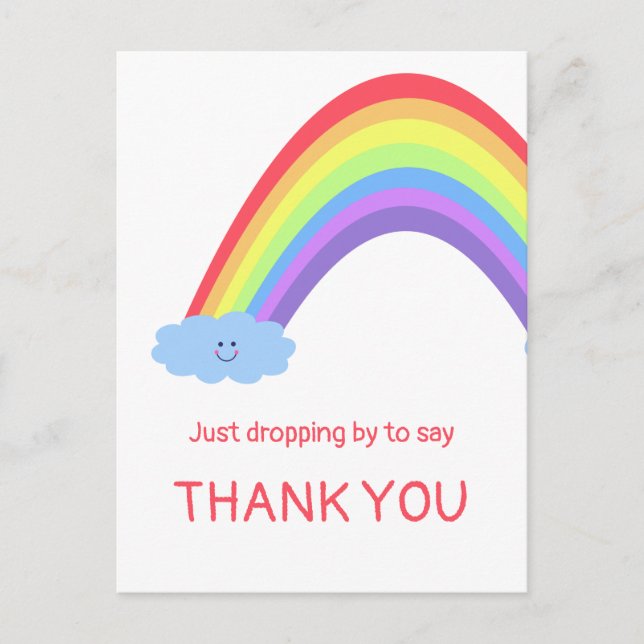 Carte Postale Passer dire MERCI. Vos mots. (Devant)