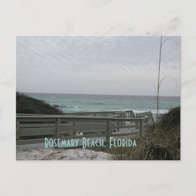 Carte Postale Passerelle de la plage de Rosemary (Devant)