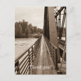 Carte Postale Passerelle du pont du chemin de fer de Talkeetna