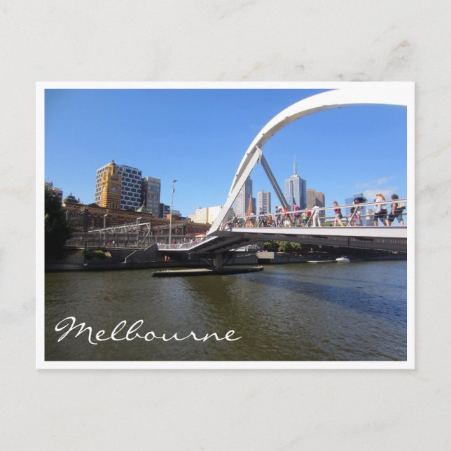 Carte Postale passerelle yarra (Devant)