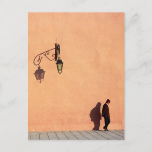 Carte Postale Passes d'homme par Murs de ville de Marrakech, Mar