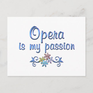 Carte Postale Passion de l'opéra