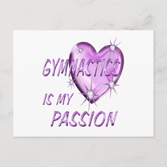 CARTE POSTALE PASSION GYMNASTIQUE (Devant)