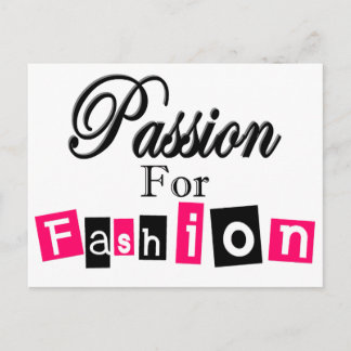 Carte Postale Passion Pour La Mode