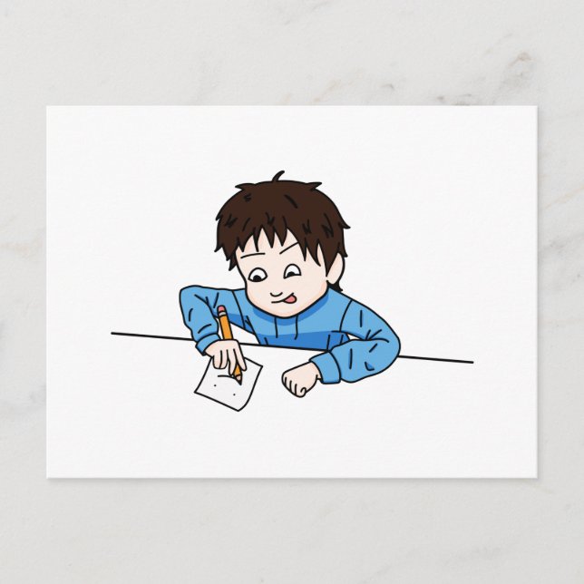 Carte Postale Passion pour le dessin (Devant)