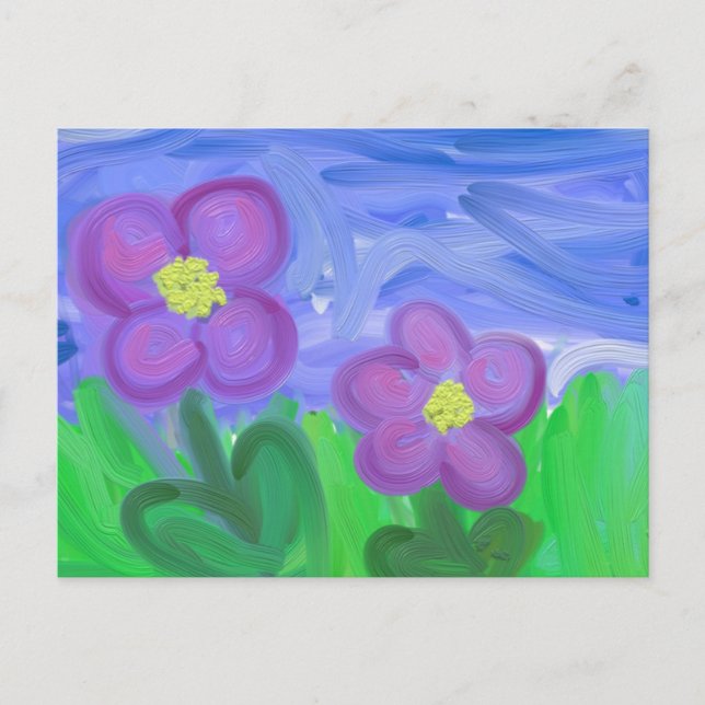 Carte Postale Passion violette (Devant)