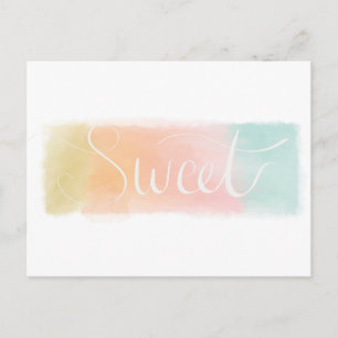 Carte postale Pastel Aquarelle Douce