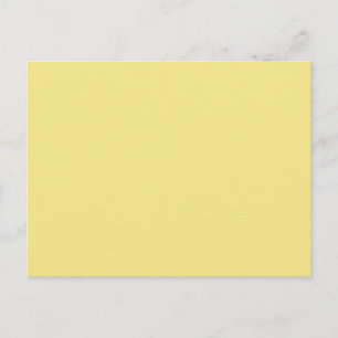 Carte Postale Pastel butter yellow background ready to customize