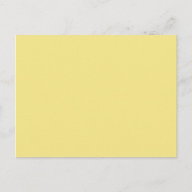 Carte Postale Pastel butter yellow background ready to customize (Devant)