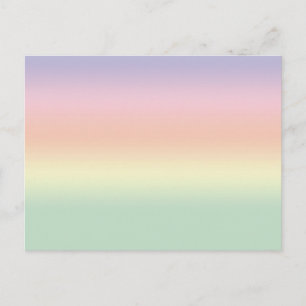 Carte postale Pastel Color Rainbow