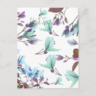 Carte Postale Pastel Colors Bougainvilliers Fleurs