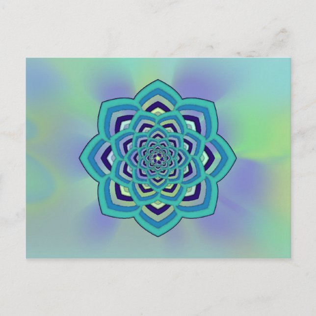 Carte postale Pastel Enlightention Lotus (Devant)
