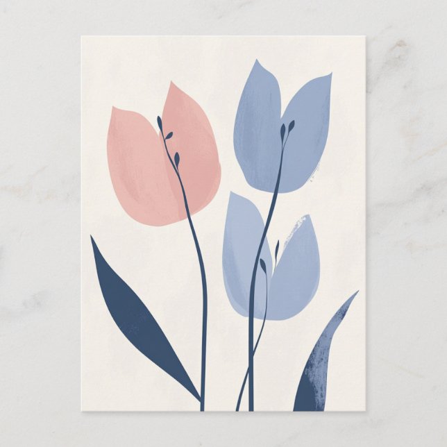 Carte Postale Pastel Flora dans la douceur #108 (Devant)