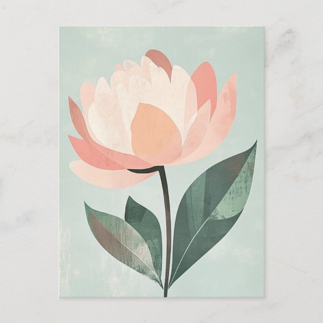 Carte Postale Pastel Flora dans la moelleux #088 (Devant)