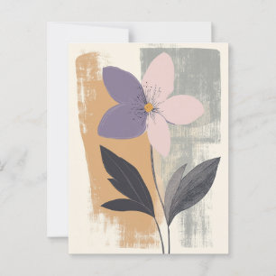 Carte Postale Pastel Flora dans la moelleux #092