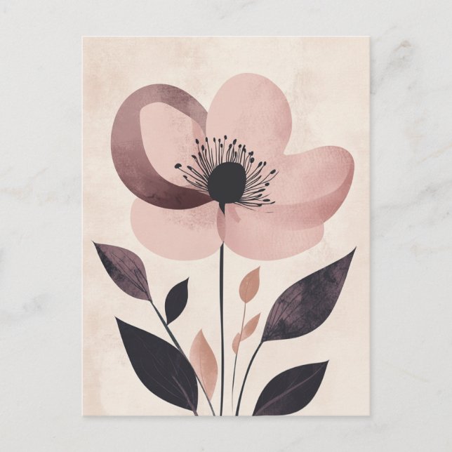 Carte Postale Pastel Flora dans la moelleux #098 (Devant)