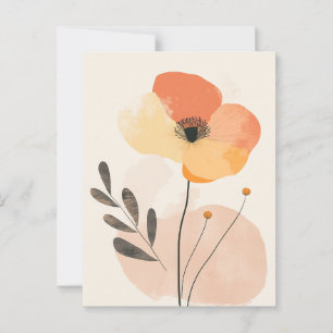 Carte Postale Pastel Flora dans la moelleux #099