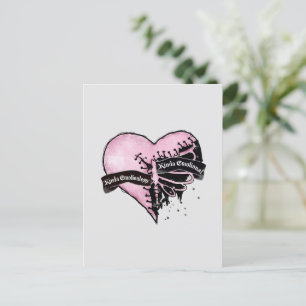 Carte Postale Pastel Goth Heart   Émotionnel et sans émotion