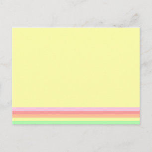Carte Postale Pastel Lemon Yellow