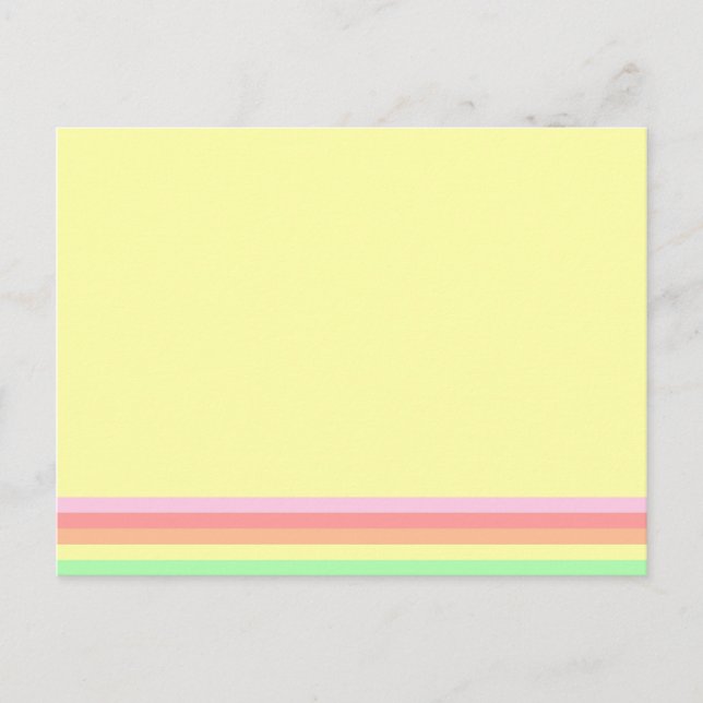 Carte Postale Pastel Lemon Yellow (Devant)