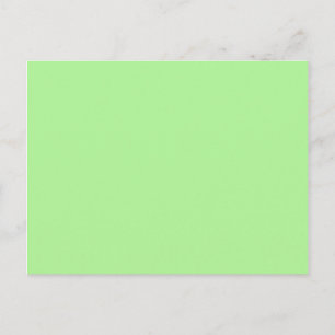 Carte Postale Pastel Lime Sherbet Blank