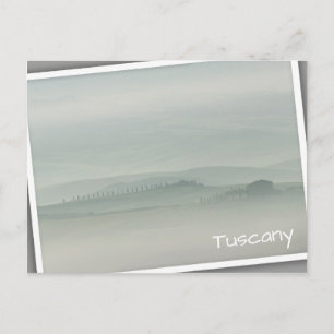 Carte Postale Pastel matin dans la brouillard toscane