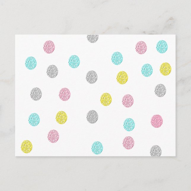 Carte Postale Pastel Pois (Devant)