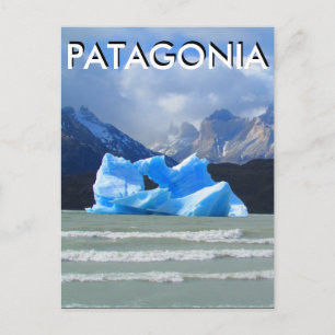 Carte Postale patagonia iceberg gris