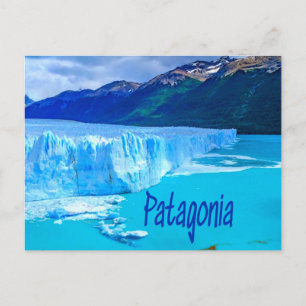 Carte Postale Patagonie Amérique du Sud Glacier et montagnes