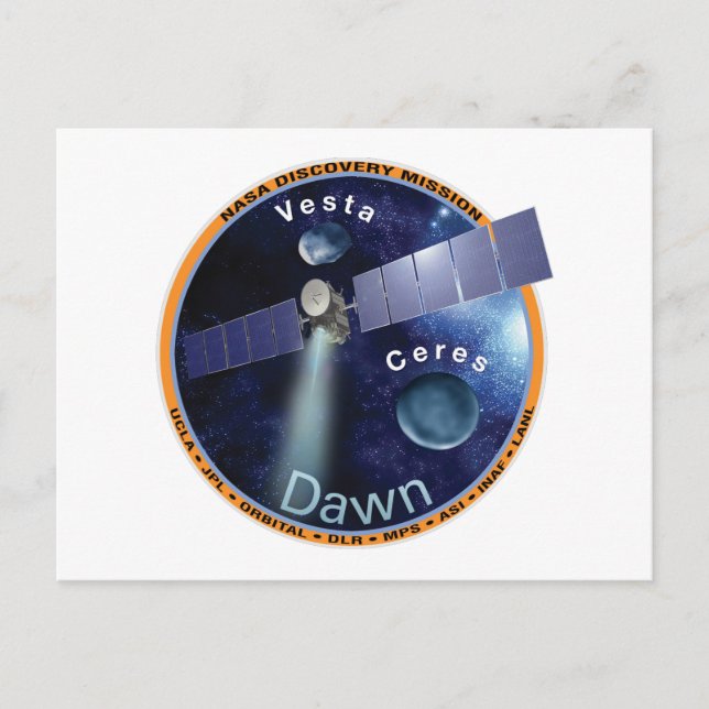 Carte Postale Patch de mission Dawn (Devant)