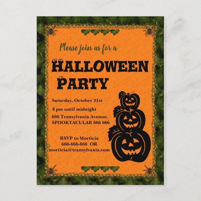 Carte Postale Patch Halloween (Devant)