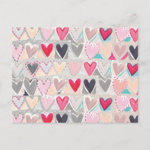 carte postale patchwork cardiaque