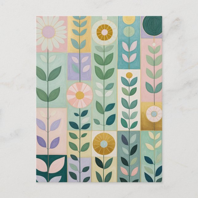 Carte Postale Patchwork de Prairie (Devant)