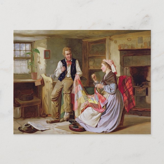 Carte Postale Patchwork Quilt par William Henry Midwood (Devant)