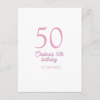 PÂTE À PASTEL ROSE 50 anniversaire anniversaire aj