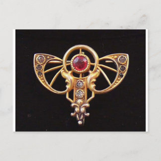 Carte Postale Pâte Art nouveau Ruby Pâte 2