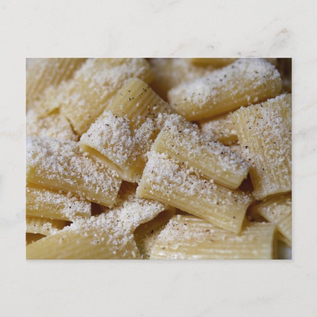 Carte Postale Pâtes au fromage parmesan (Devant)