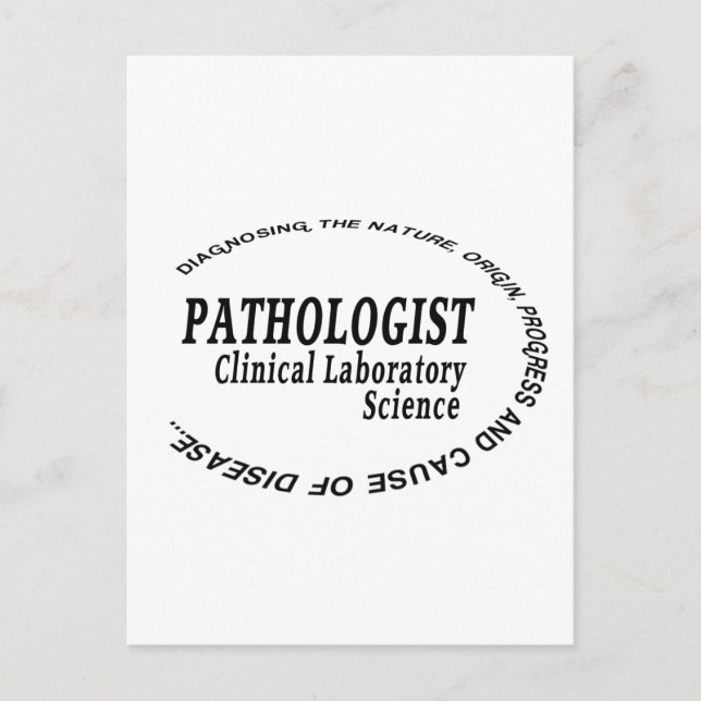 CARTE POSTALE PATHOLOGUE - SCIENCE CLINIQUE DU LABORATOIRE (Devant)