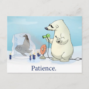 Carte postale "Patience"