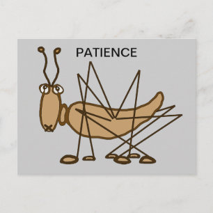 CARTE POSTALE PATIENCE GRASSHOPPER