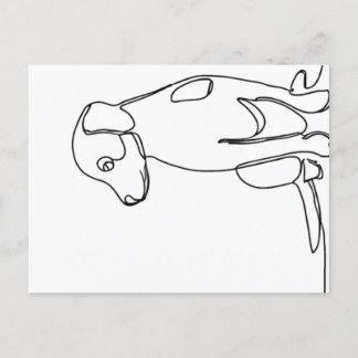 Carte Postale Patient Dog