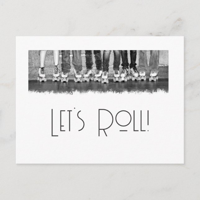 Carte postale Patinage à rouleaux (Devant)