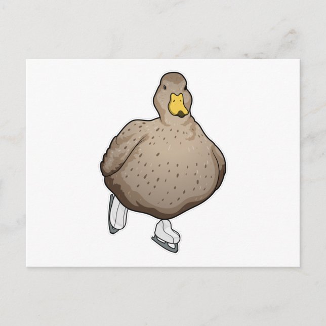 Carte Postale Patinage artistique Patins à glace (Devant)